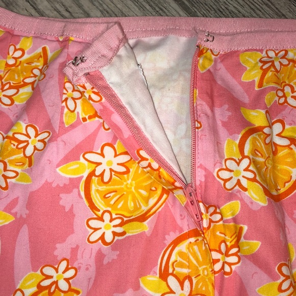 SOLD 🌴Lilly Pulitzer Orange Sliced Skirt Vintage - Picture 5 of 6